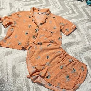 O’Neil Floral Shorts & Top Pajama Sleep SET XS